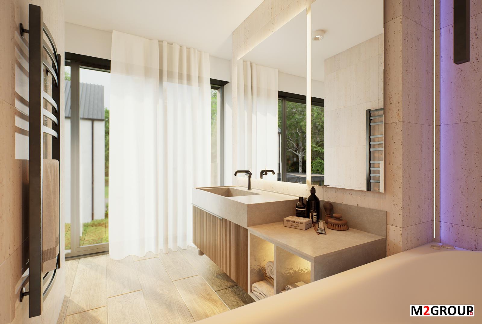 Salle de bain contemporaine