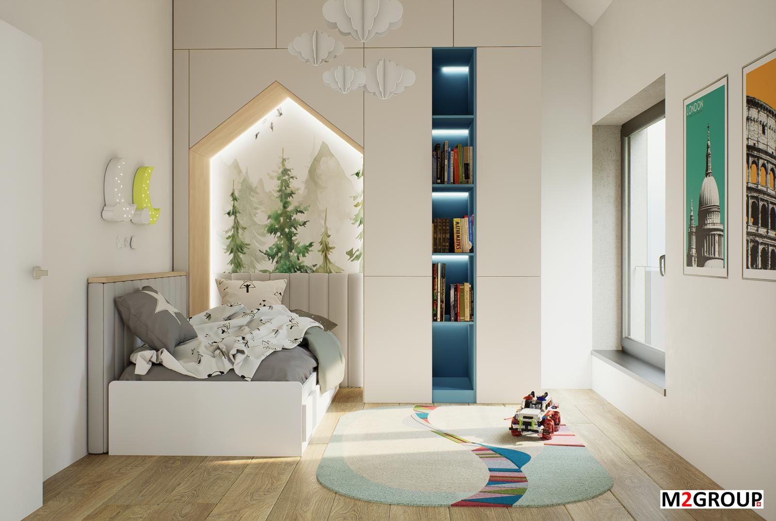 Chambre d’enfant aménagée sur mesure