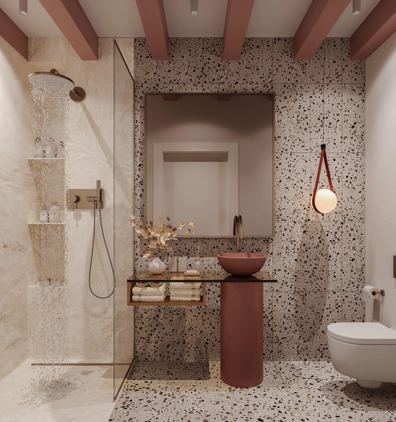 Salle de bain aux finitions contemporaines
