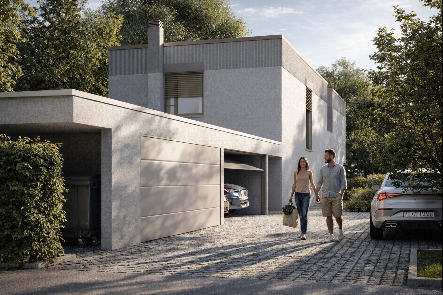 Accès et garages de la Résidence L’Orée